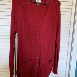 Long, Old Navy sweater!